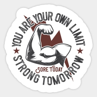 You are your own limit Sticker